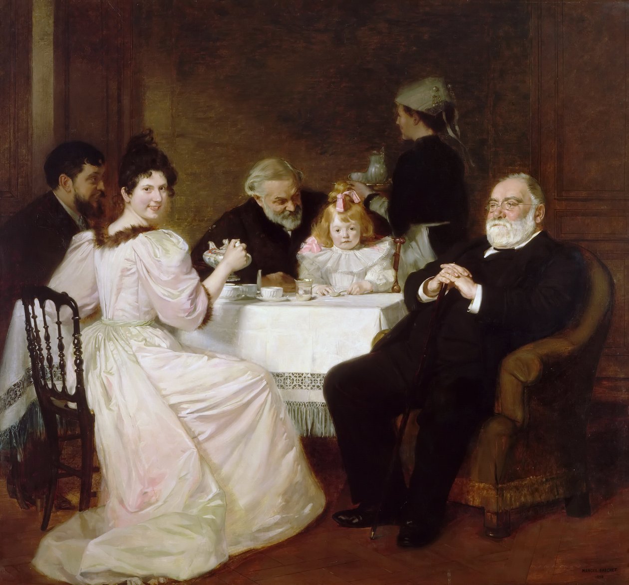 Reunião de família na casa de Madame Adolphe Brisson de Marcel Andre Baschet