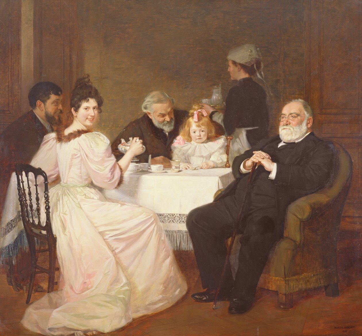 Reunião de Família na Casa da Madame Adolphe Brisson, 1893 de Marcel Andre Baschet