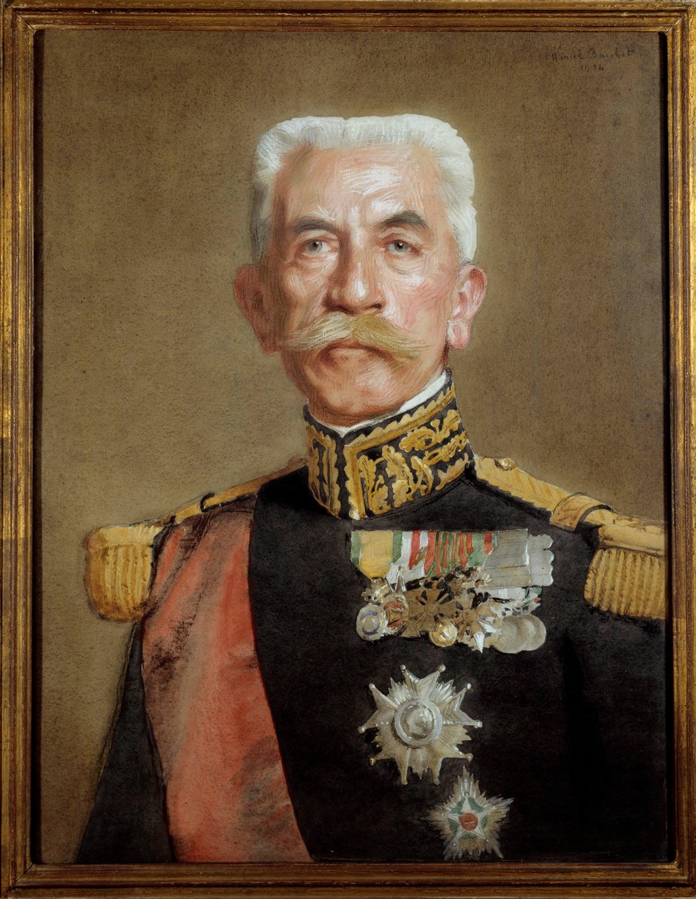 Retrato de Hubert Lyautey, Marechal de France (Louis-Hubert-Gonzalve Lyautey de Marcel Andre Baschet