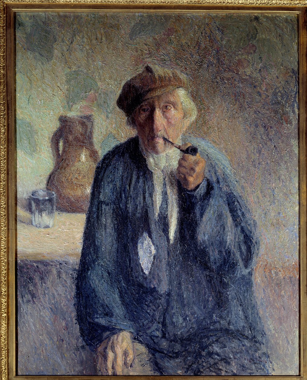 Retrato de um velho camponês fumando o cachimbo Pintura de Marcel Couchaux (1877-1939) Sol do século XX. 0,92x0,73 m Rouen, Musee des Beaux Arts Atenção! A utilização desta obra pode ser sujeita a um pedido de autorização de terceiros ou a taxas adicionais de Marcel Couchaux