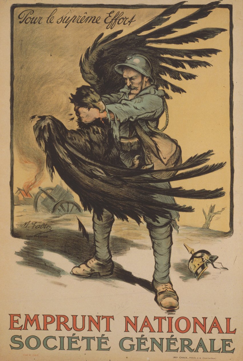 Cartaz publicitário da Societe Generale "National Borrowing" (Empréstimo Nacional) de Marcel Falter