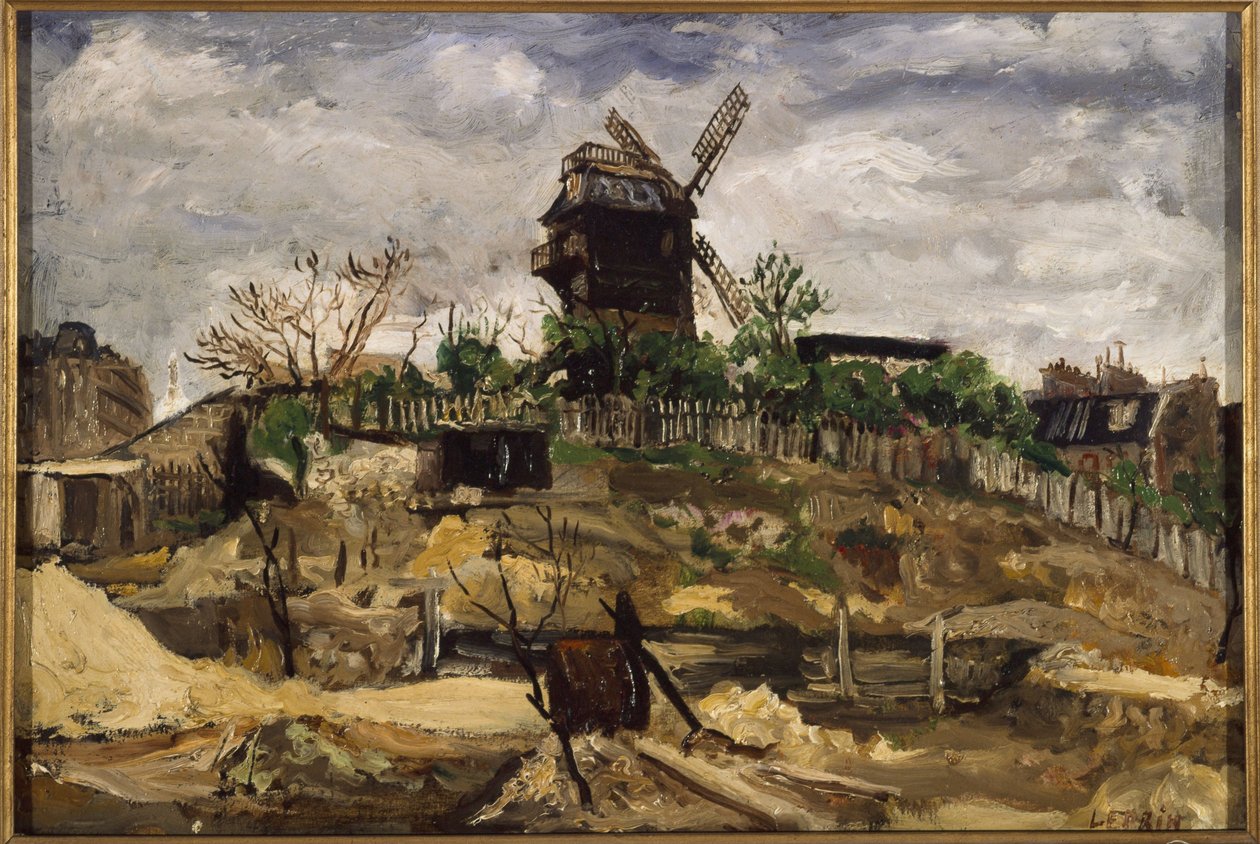 O Moulin de la Galette, cerca de 1920 (óleo) de Marcel Leprin