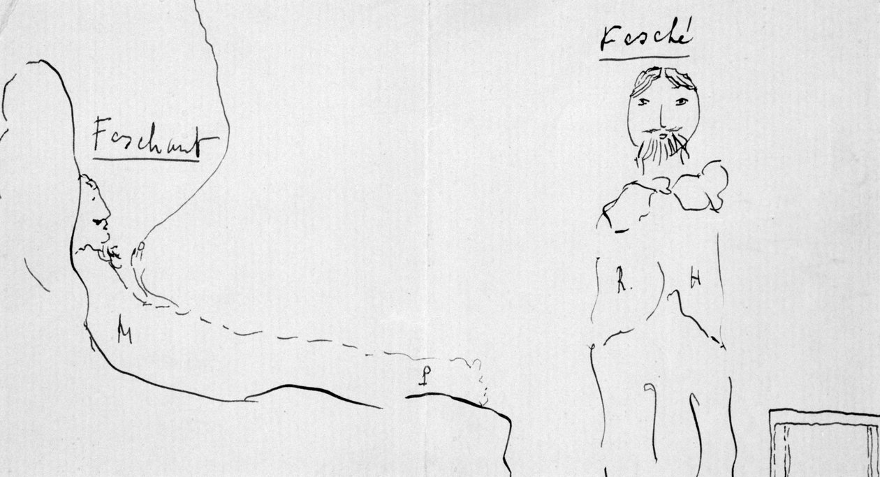 Auto-retrato com Reynaldo Hahn, c1891-1922 de Marcel Proust