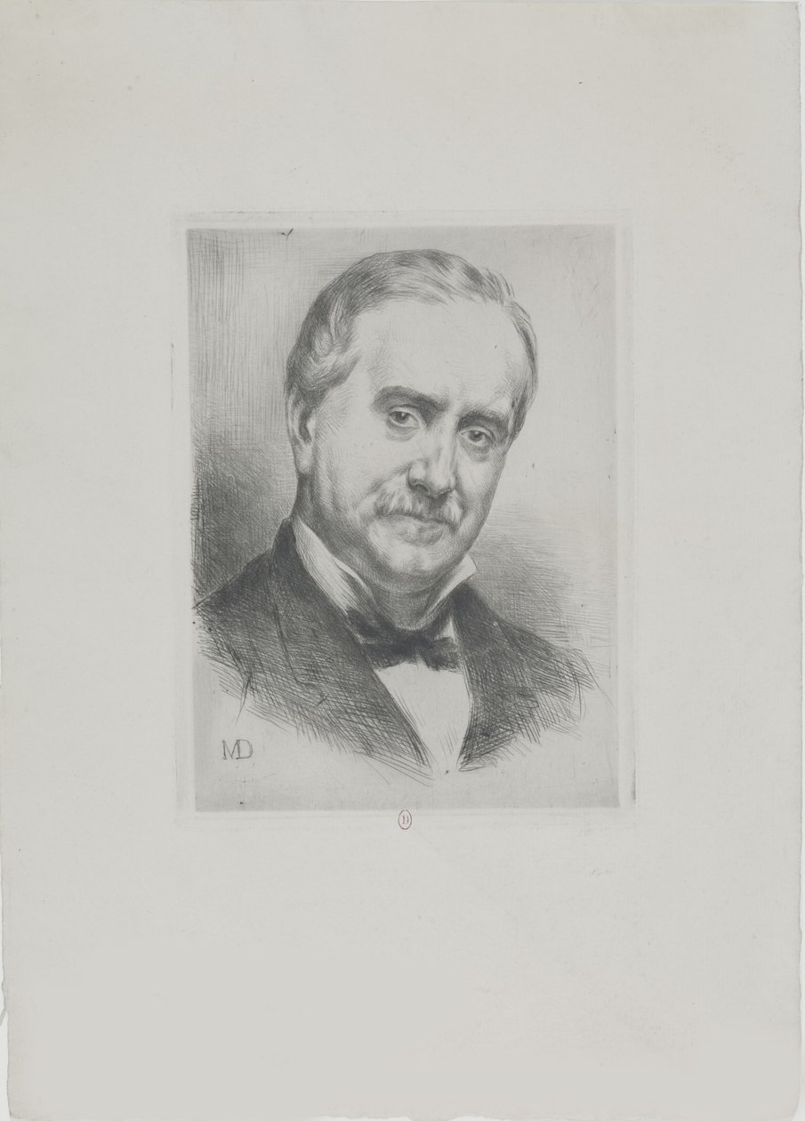 Retrato de Paul Durand-Ruel 1831-1922, 1882. de Marcellin Gilbert Desboutin