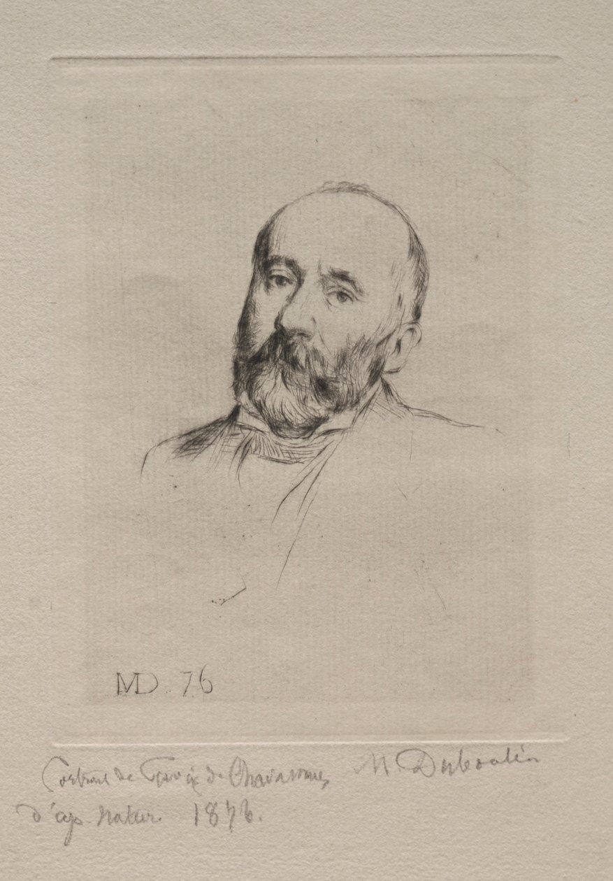 Puvis de Chavannes, 1876. de Marcellin Gilbert Desboutin
