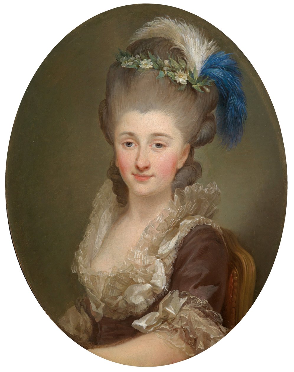 Retrato da condessa Konstancja Tyszkiewicz, b. Princesa Poniatowska de Marcello Bacciarelli