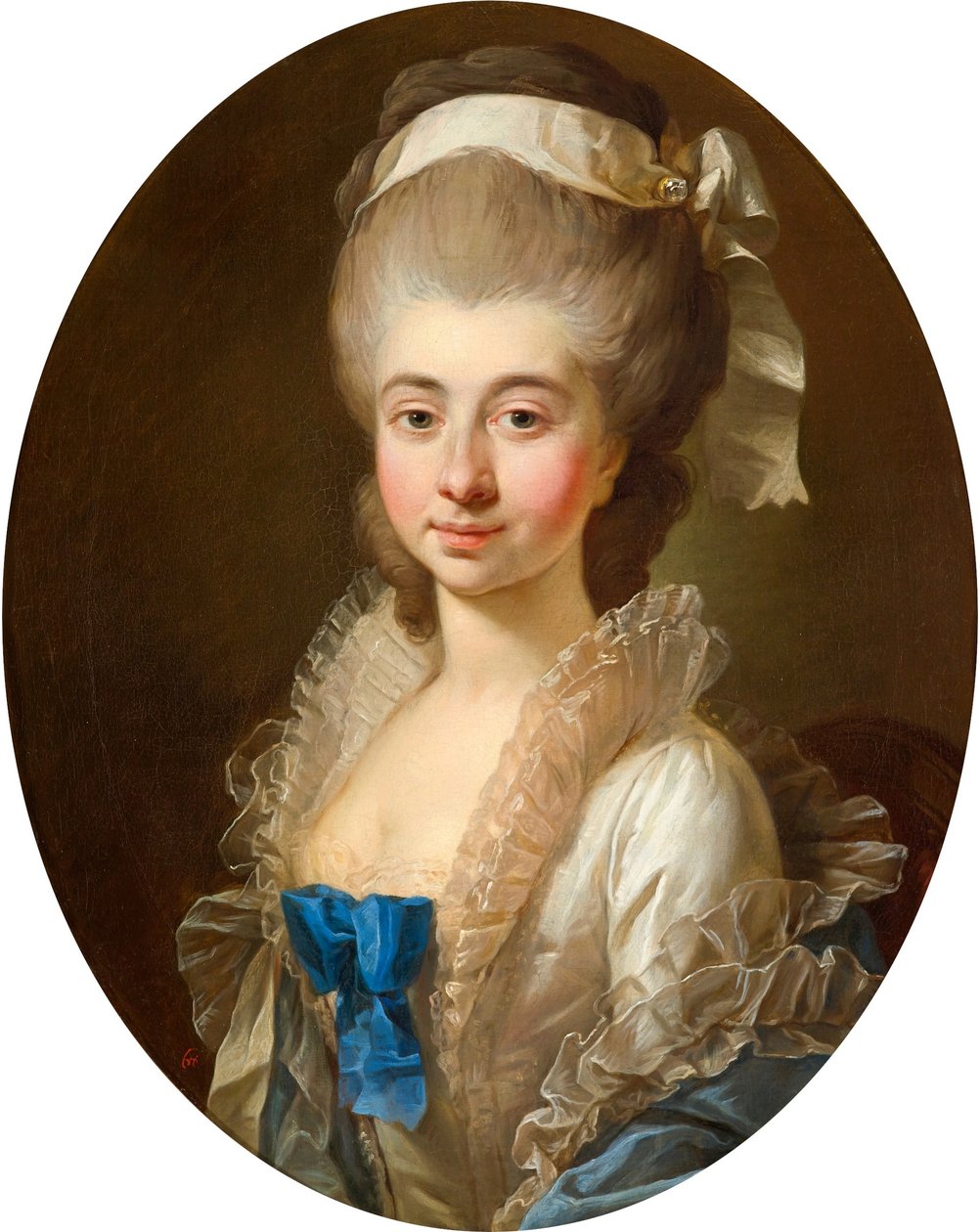 Polaco: Retrato de Urszula Maria Mniszech, nascida Zamoyska. de Marcello Bacciarelli