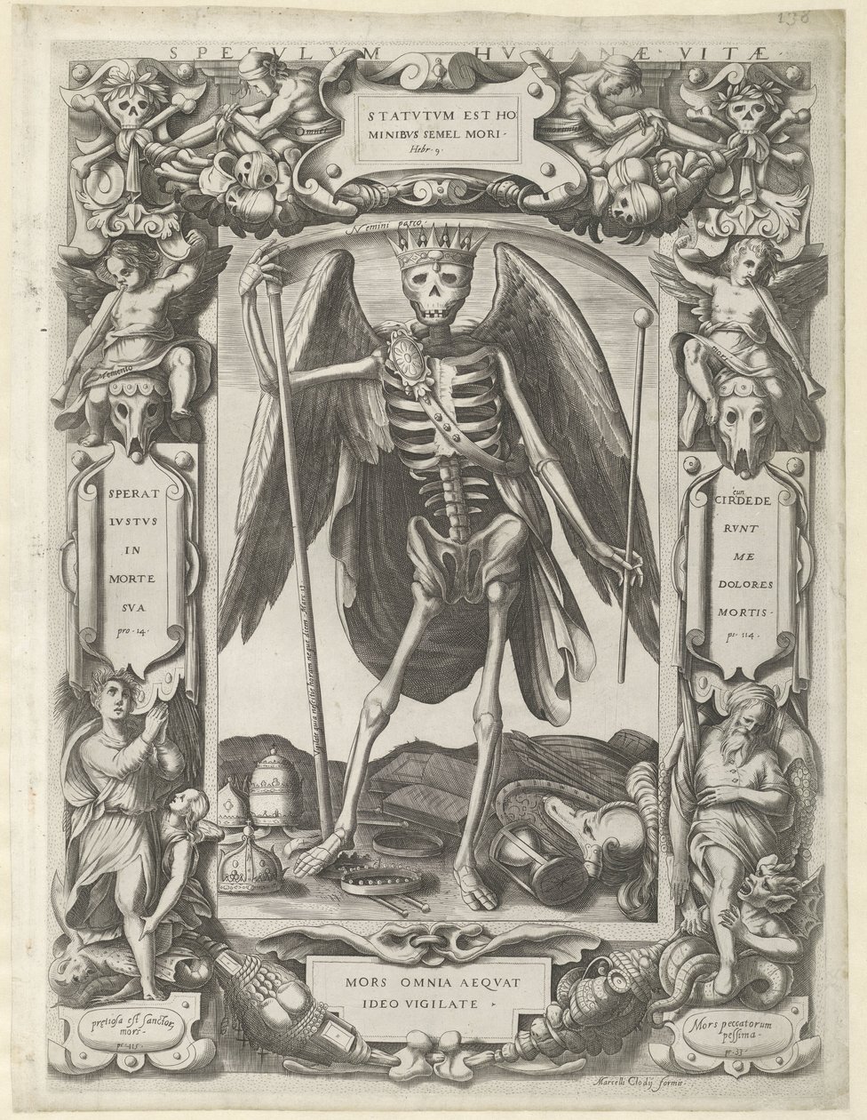 Espelho da vida humana
Speculum Humanae Vitae (título sobre o objecto) de Marcello Clodio