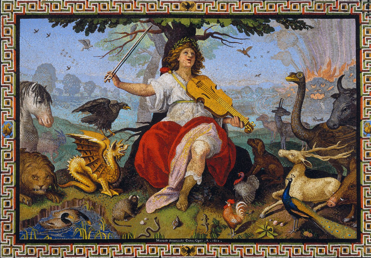 Mosaico "Orpheus" de Marcello Provenzale (1577-1639) 1618 de Marcello Provenzale