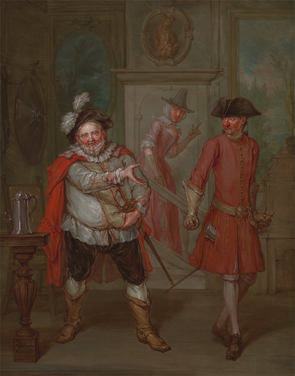 Cena de Shakespeare, Henrique IV, Parte I de Marcellus Laroon the Younger