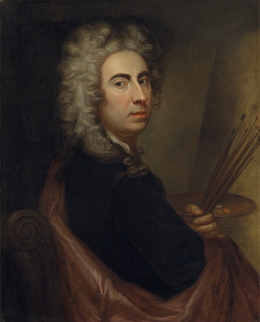 Auto-retrato, c.1700 de Marcellus or Marcel Lauron