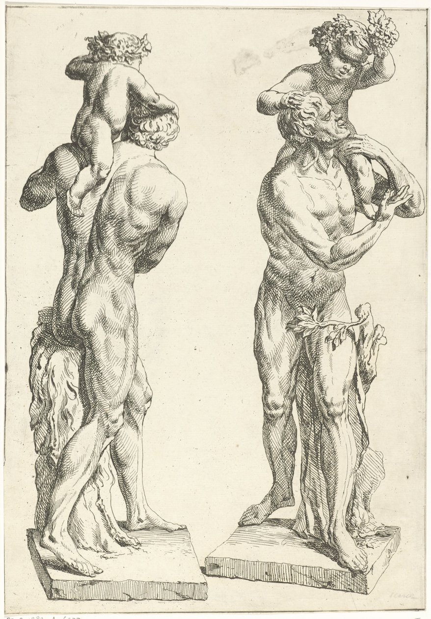 Silenus conheceu de jonge Baco de Marcellus Laroon (I)
