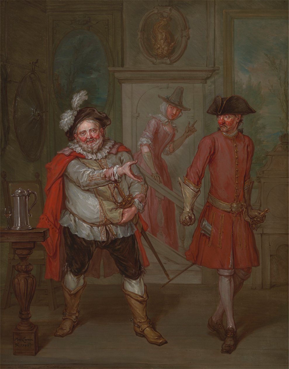 Cena de "Henry IV, Parte I" de Shakespeare de Marcellus Laroon the Younger