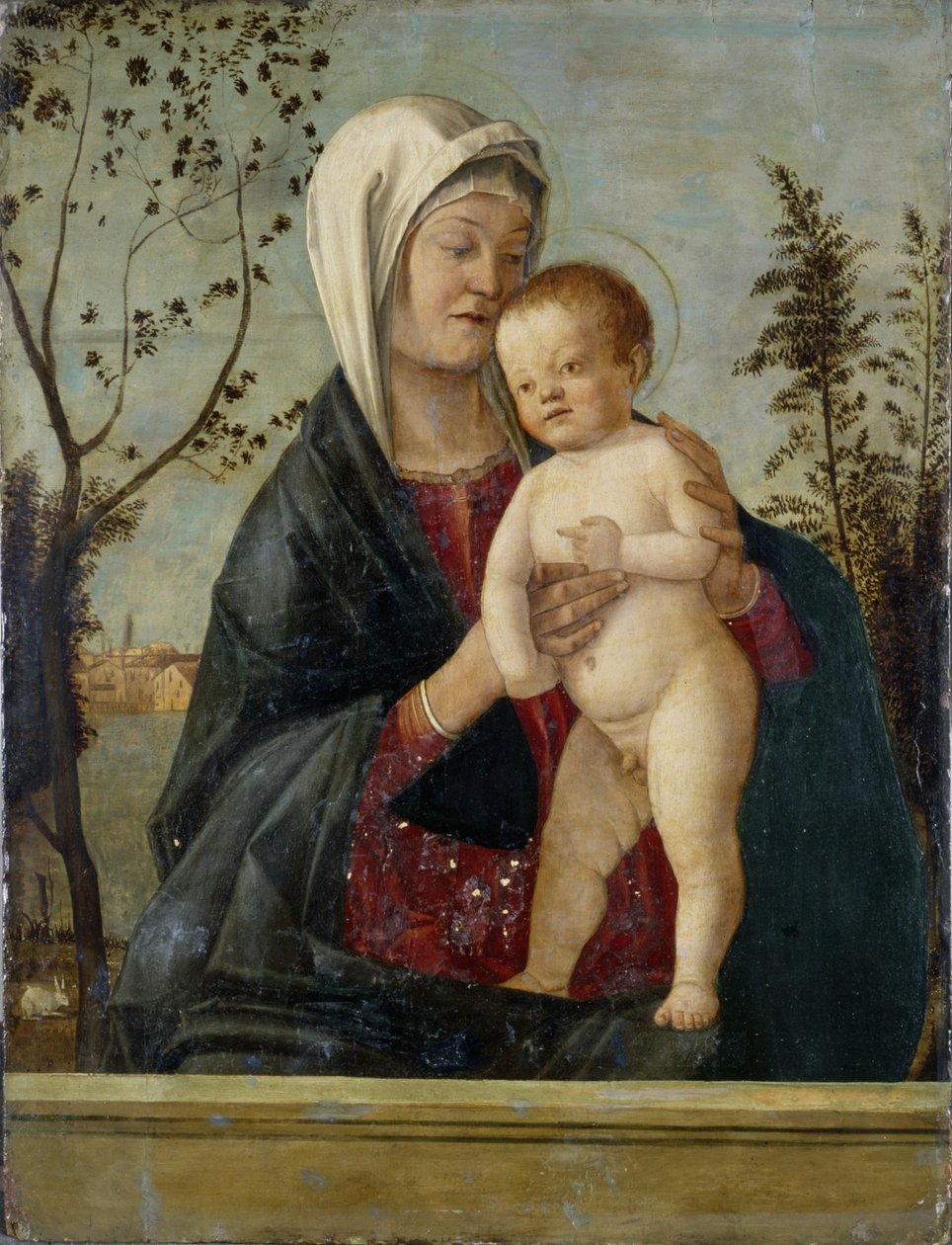 Madonna and Child, c.1510 (tempera em madeira de choupo) de Marco Basaiti