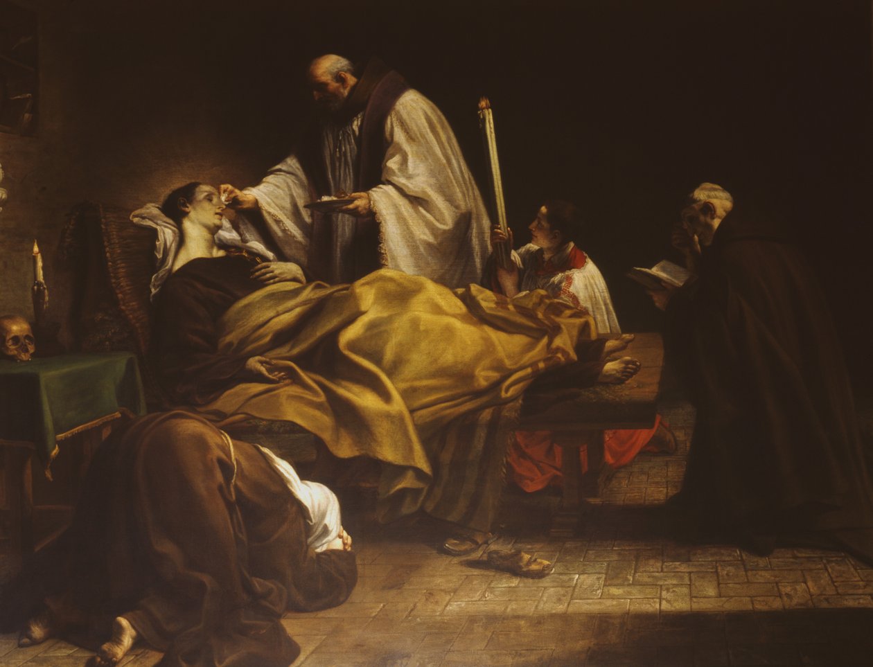 A morte de Santa Margarida de Cortona de Marco Benefial