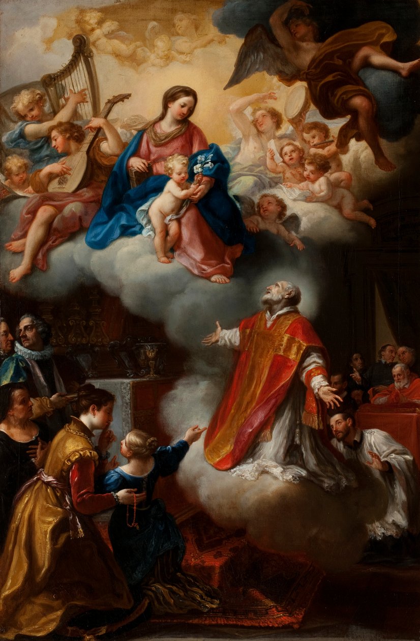 A visão de São Filipe Neri, 1721 de Marco Benefial
