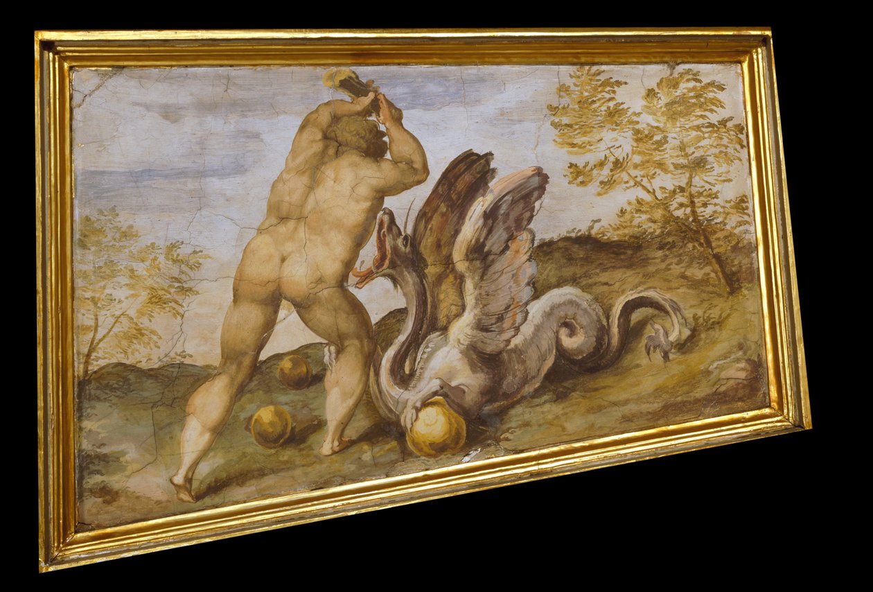 Hercules amassa as maçãs das Hespérides de Marco Marchetti from Faenza
