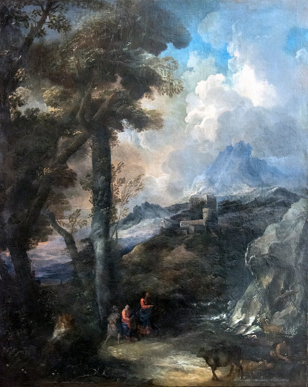 Academia - Paisagem com viajantes de Marco Ricci