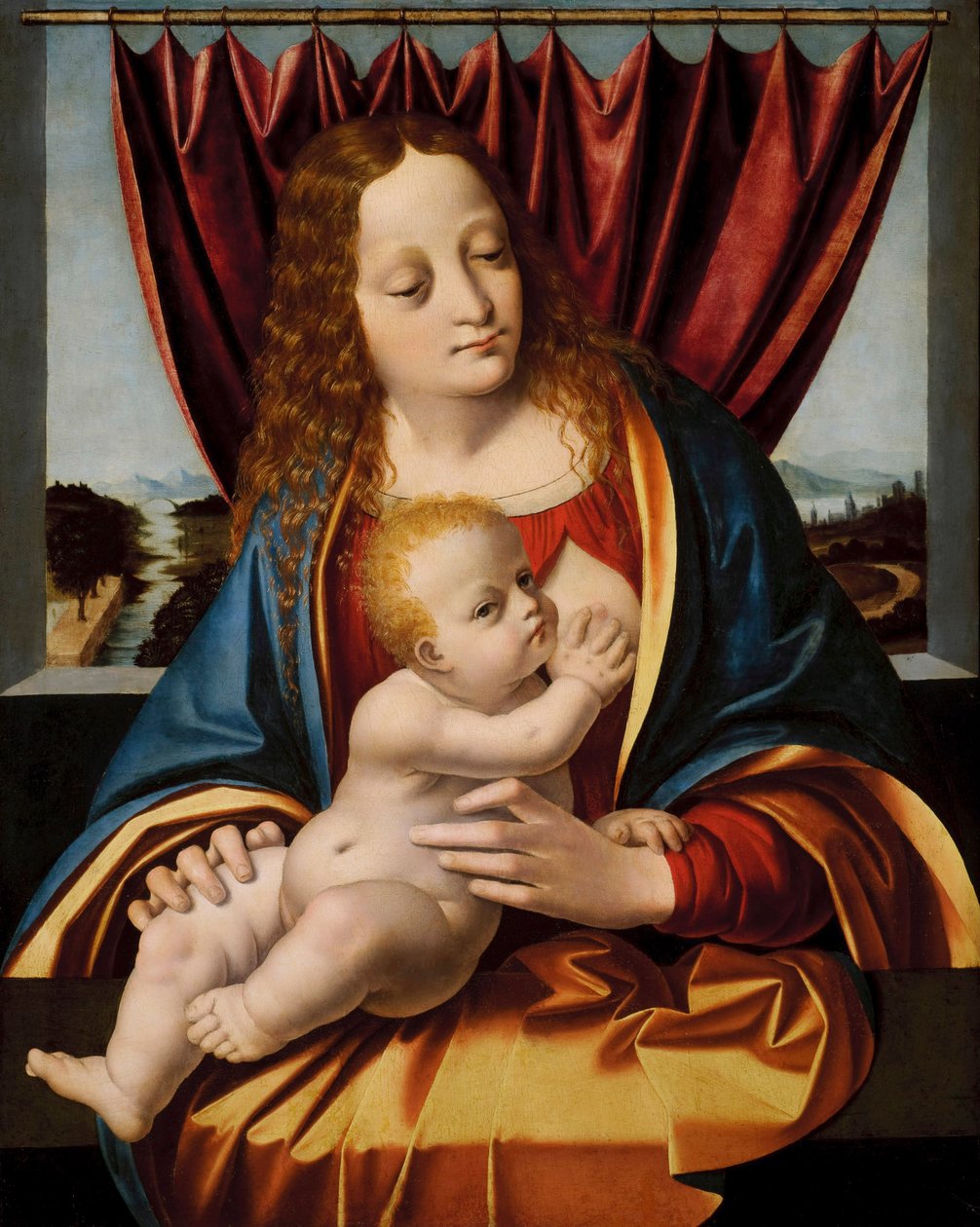 Madonna e criança de Marco dOggiono
