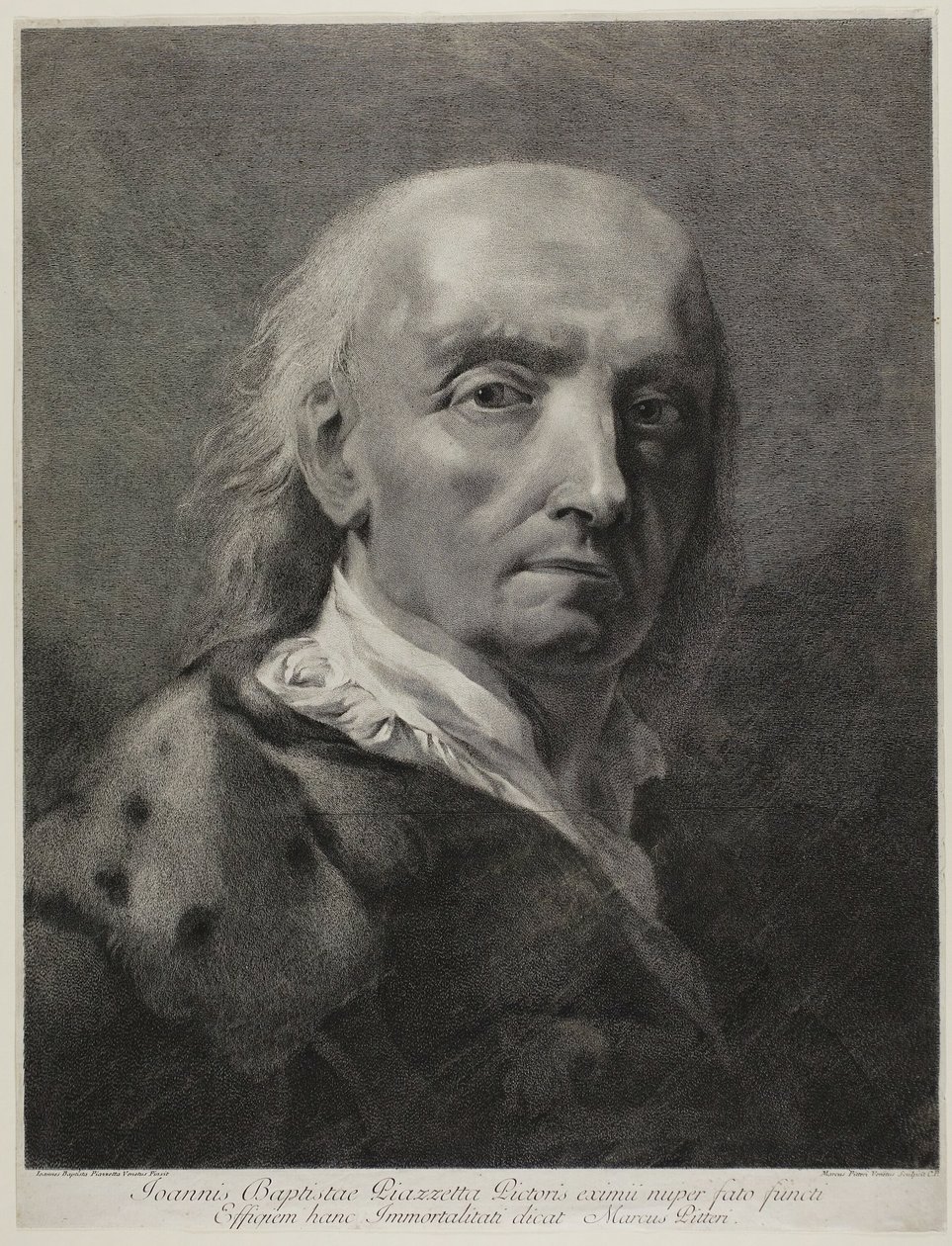 Retrato do pintor Giovanni Battista Piazzetta de Marco Alvise Pitteri