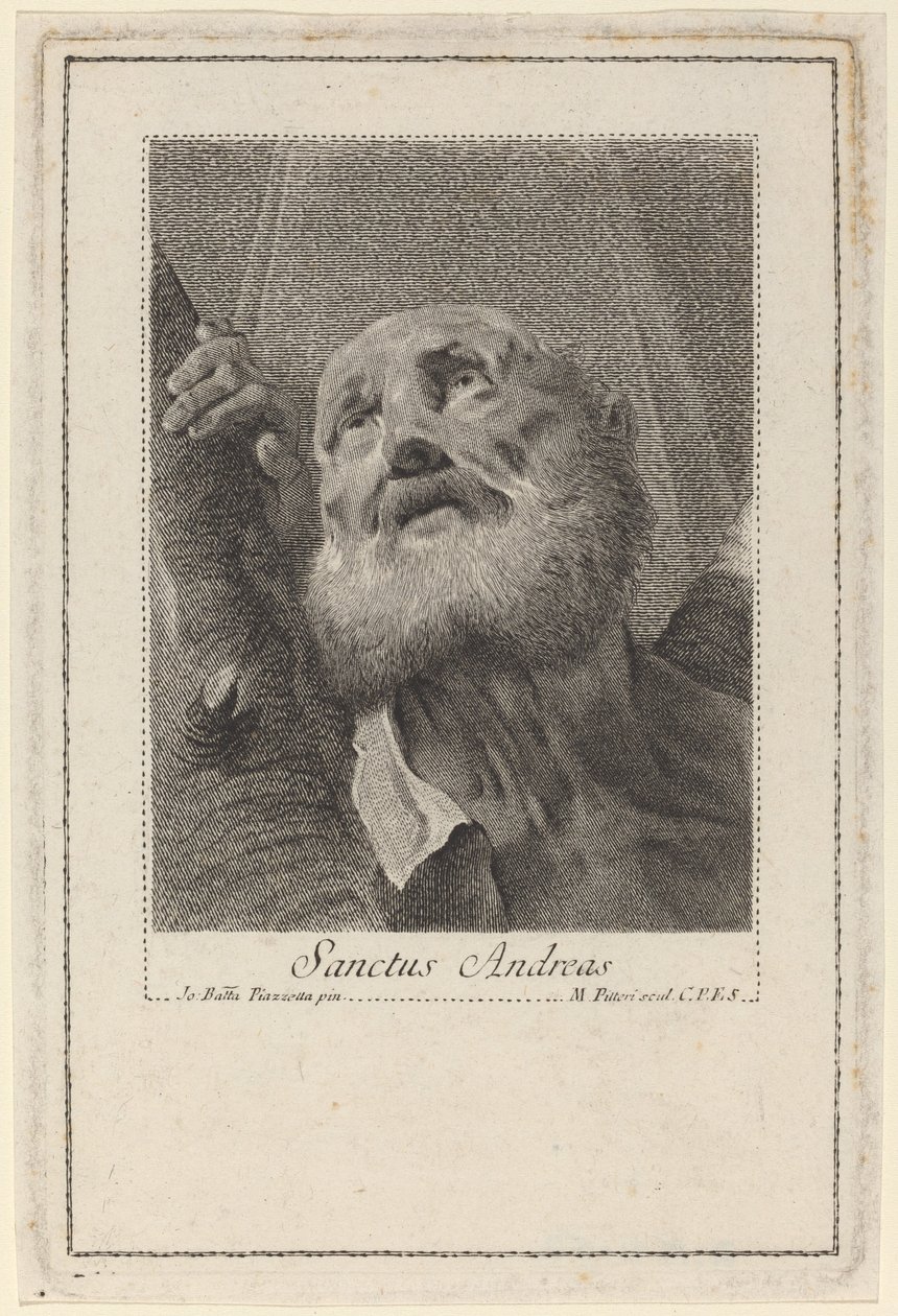 Santo André de Marco Alvise Pitteri after Giovanni Battista Piazzetta