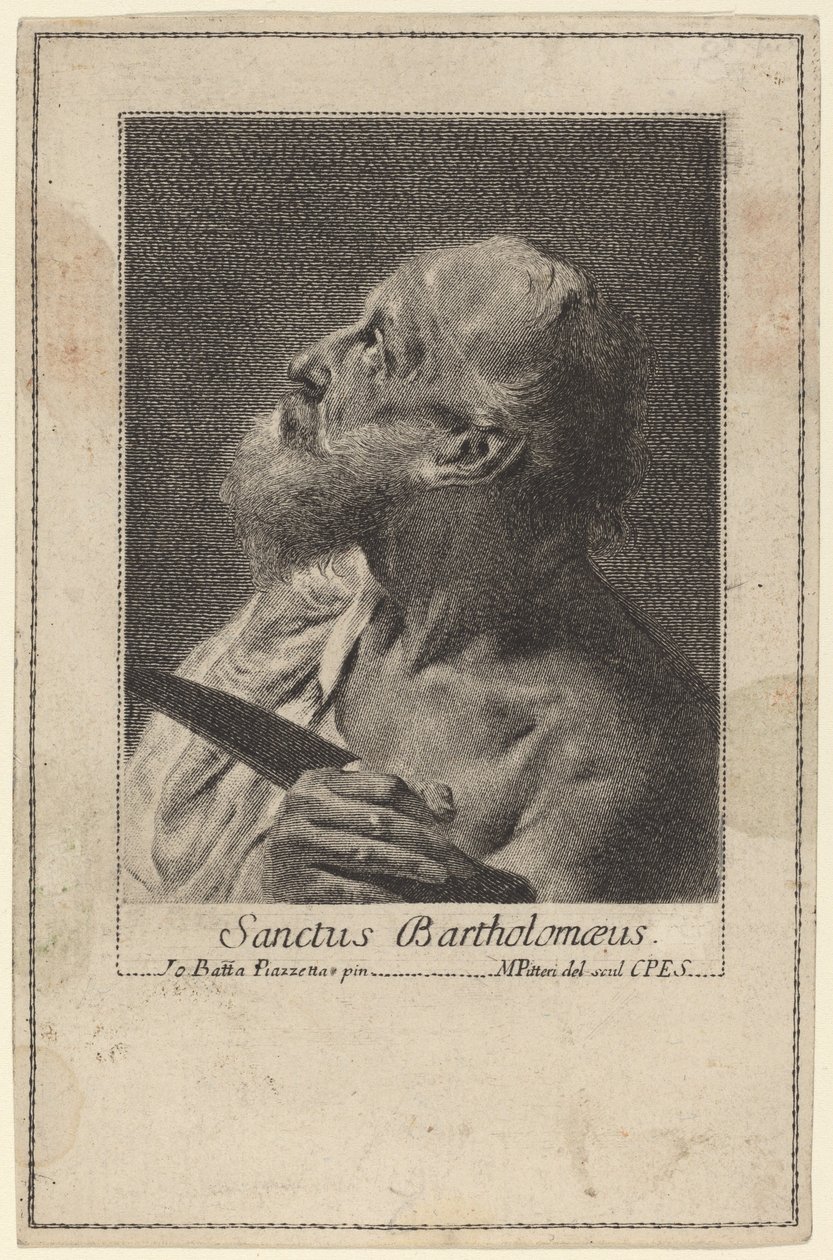 São Bartolomeu de Marco Alvise Pitteri after Giovanni Battista Piazzetta