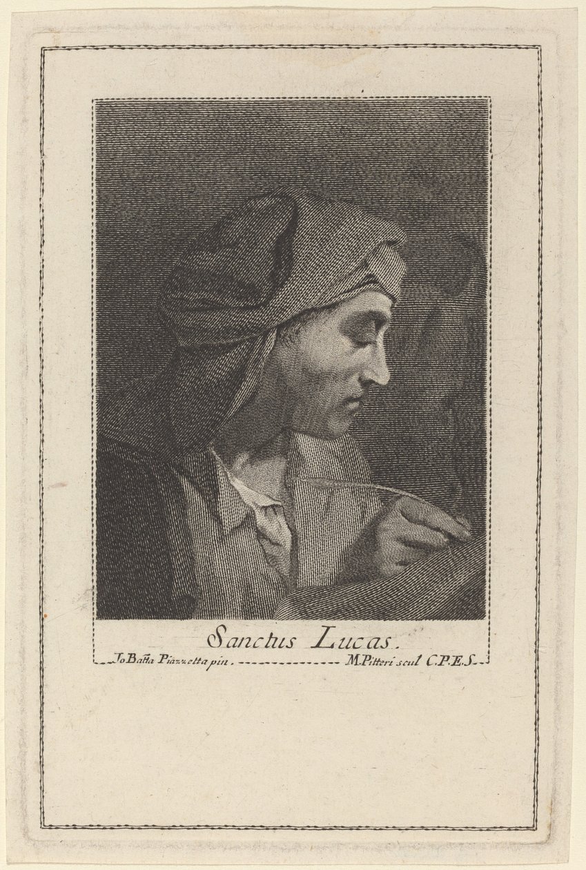 São Lucas de Marco Alvise Pitteri after Giovanni Battista Piazzetta