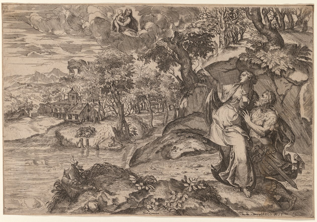 Augusto e a Sibila Tiburtina de Marco Angolo del Moro