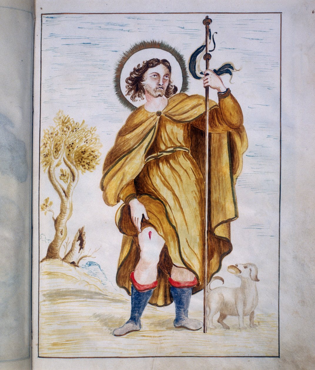 Iluminação da "Bolla della Agregazione auta dalla Venerabile Archiconfraternita di San Rocco" em Roma de Marco Antonio Binarelli