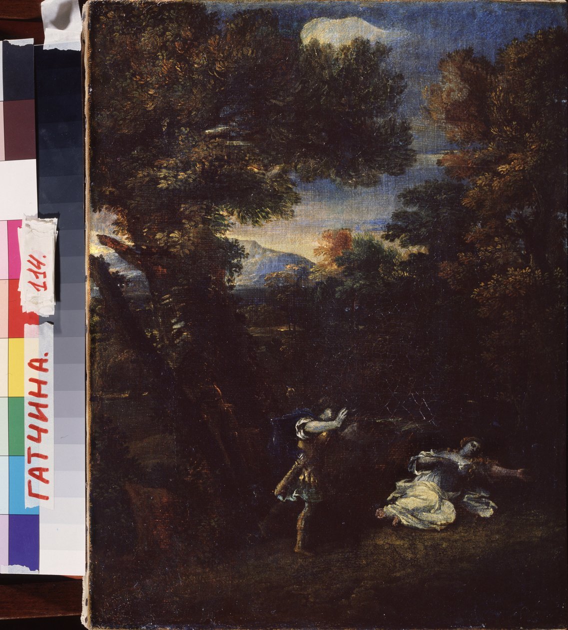 Cephalus e Procris. Pintura de Marcantonio Franceschini (1648-1729), óleo sobre tela. Arte italiana (Bolonha) de Marcantonio Franceschini