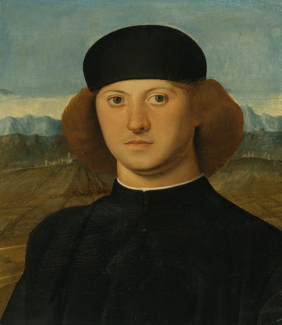 RETRATO DE UM JOVEM, QUE SE PENSA SER ALVISE DE FRANCESCHI de Marco Basaiti