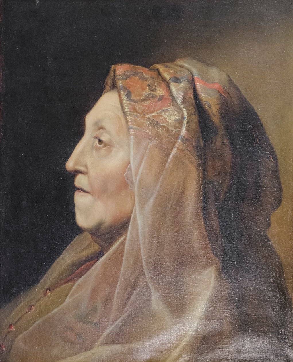Retrato de uma mulher idosa de Marco Benefial