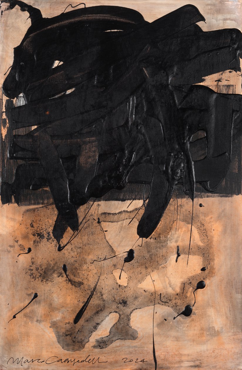 Duo, 2024 (acrílico sobre tela) de Marco Campedelli