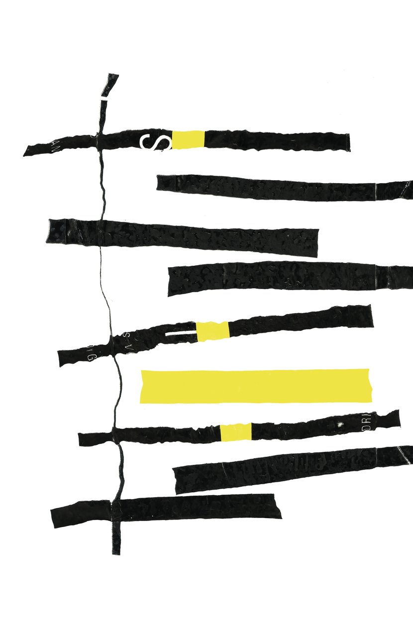 Linhas, 2003 (colagem) de Marco Campedelli