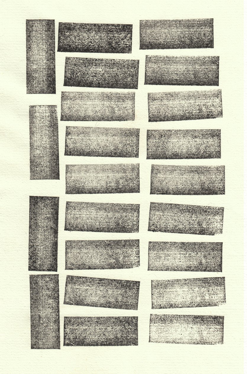 Stones_22, 2017 (carimbos de borracha) de Marco Campedelli