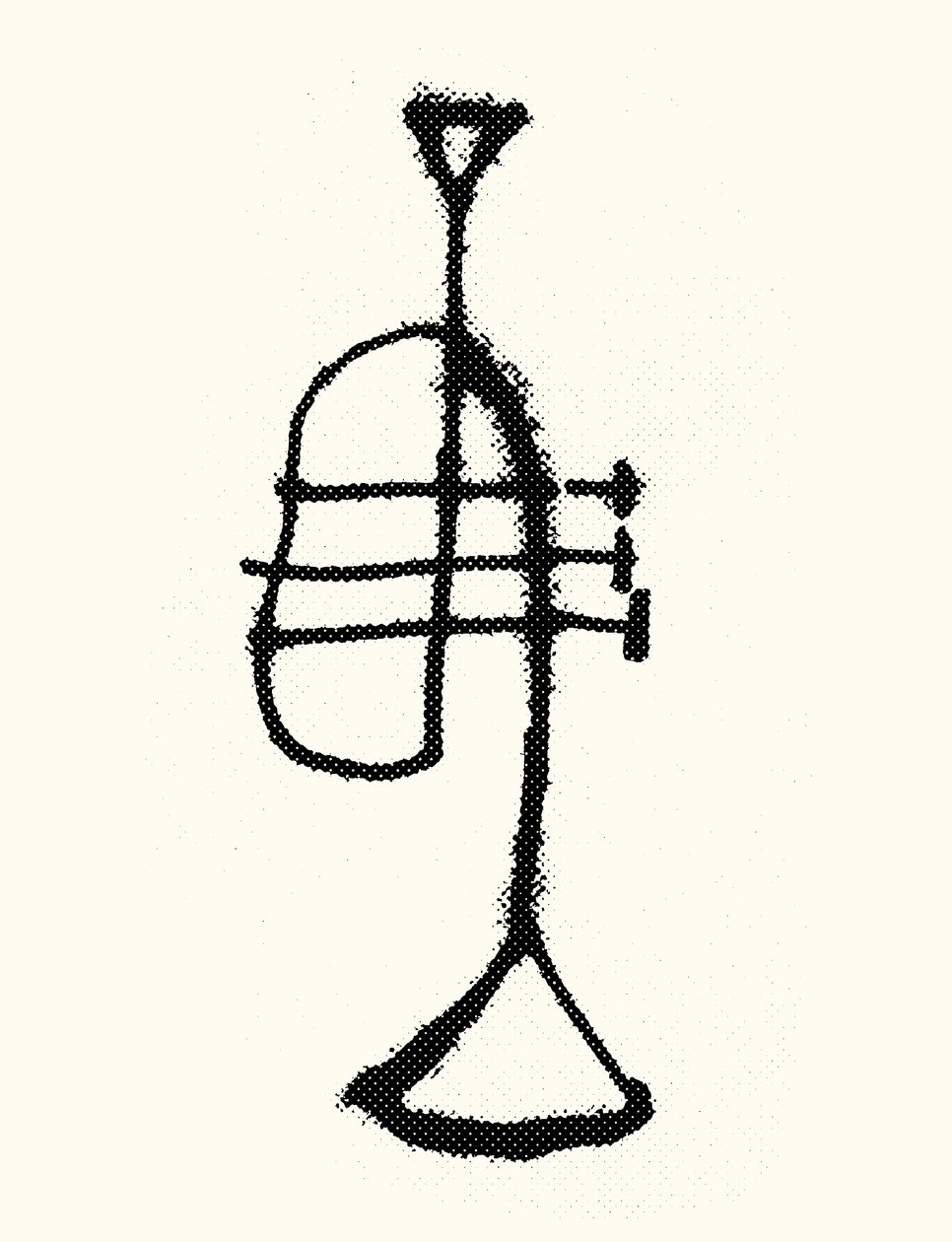 Trompete, 2019 (serigrafia) de Marco Campedelli