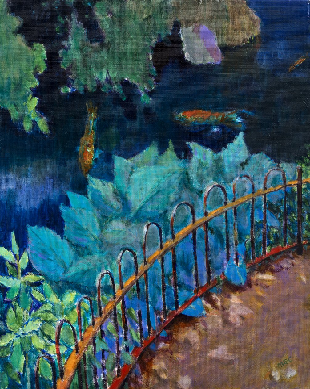 Koi e Hostas de Marco Cazzulini