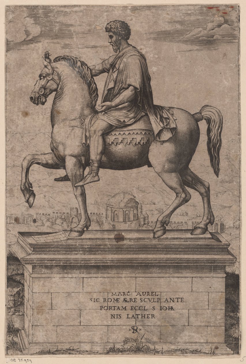 Estátua equestre de Marcus Aurelius de Marco Dente