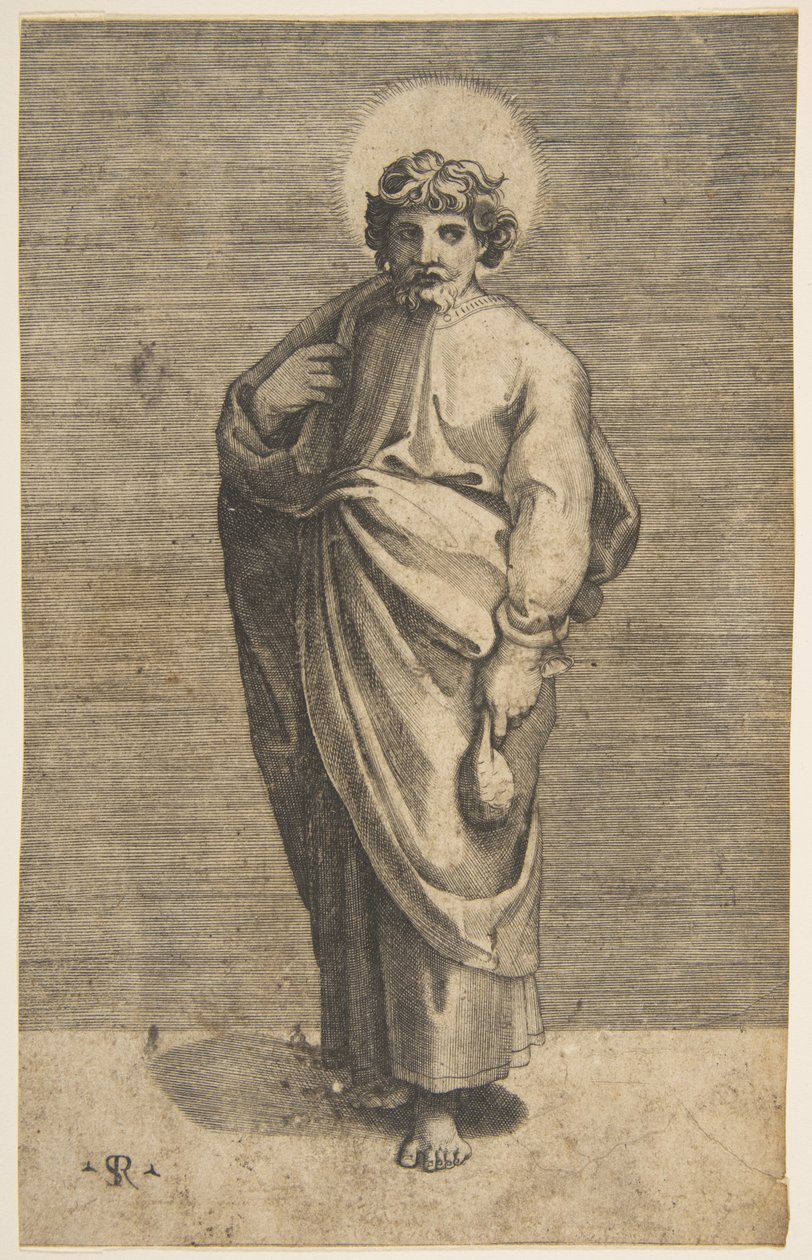 São Mateus segurando uma bolsa, ca. 1515-27. de Marco Dente