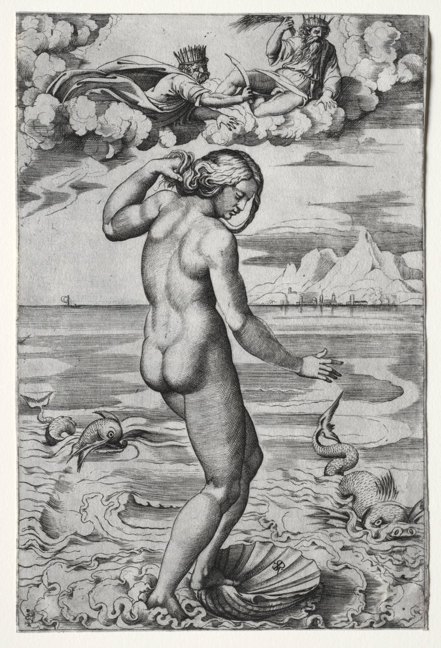 O Nascimento de Vênus, c. 1516. de Marco Dente