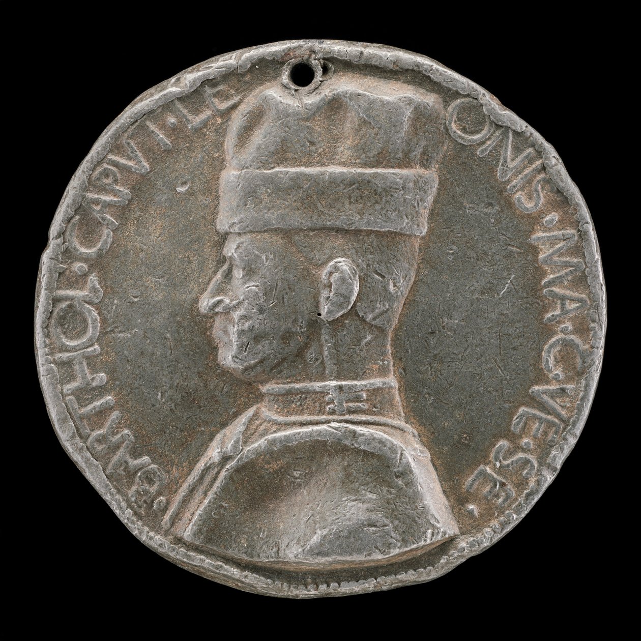 Bartolommeo Colleone de Bergamo, 1400-1475, Condottiere [obverso], 1454 ou depois. de Marco Guidizani