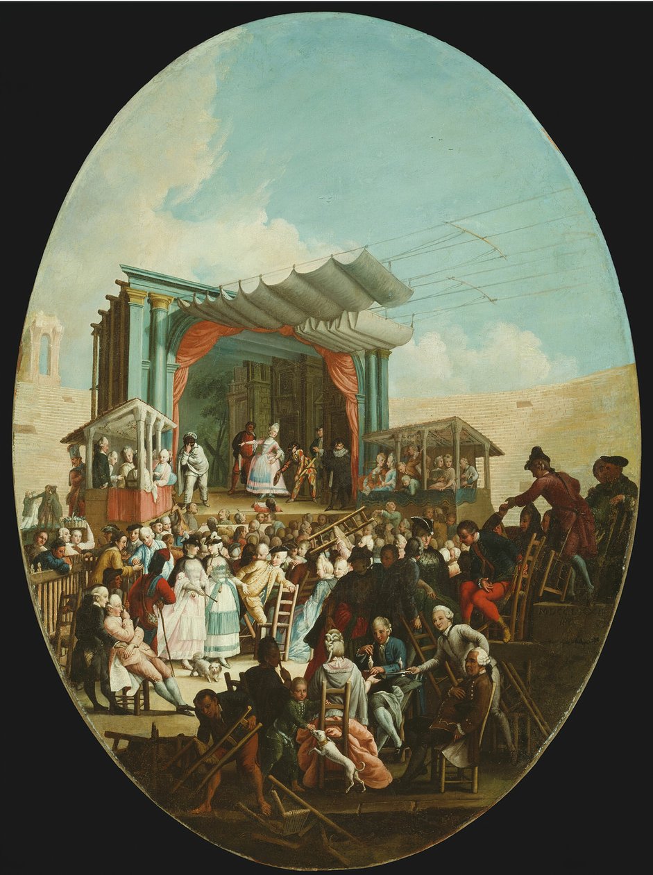 Uma comédia italiana em Verona, 1772. de Marco Marcola