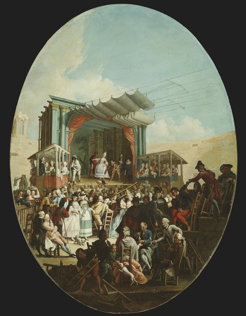 Uma comédia italiana em Verona, 1772 de Marco Marcola