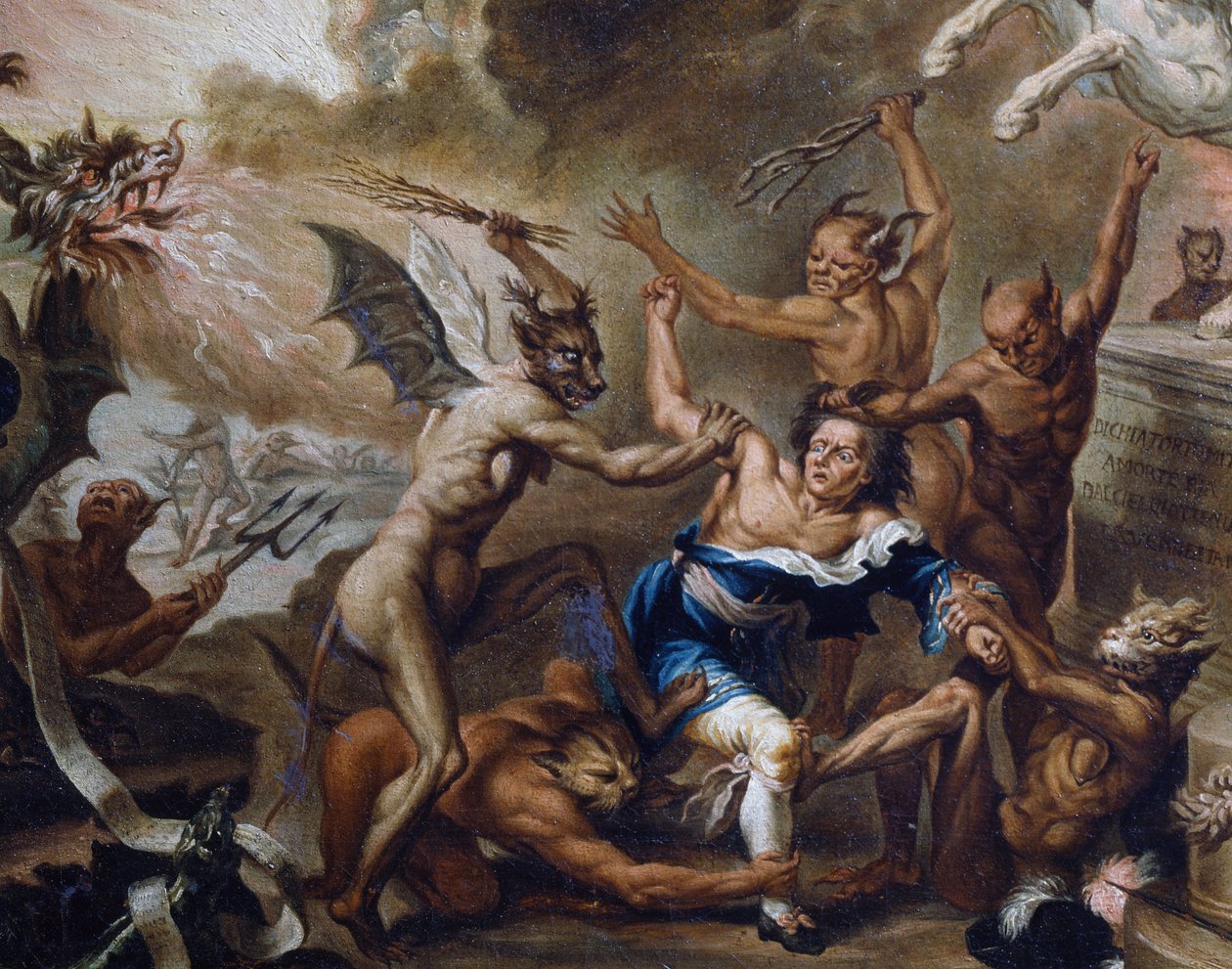 Convidado de pedra, por Marco Marcola (1740-1793), detalhe, Itália de Marco Marcola