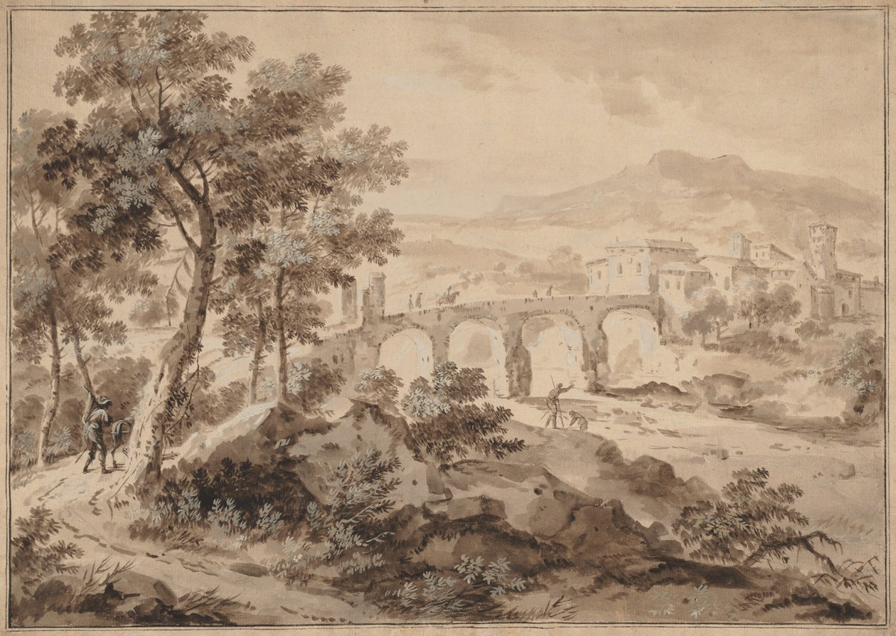 Paisagem com ponte de Marco Ricci