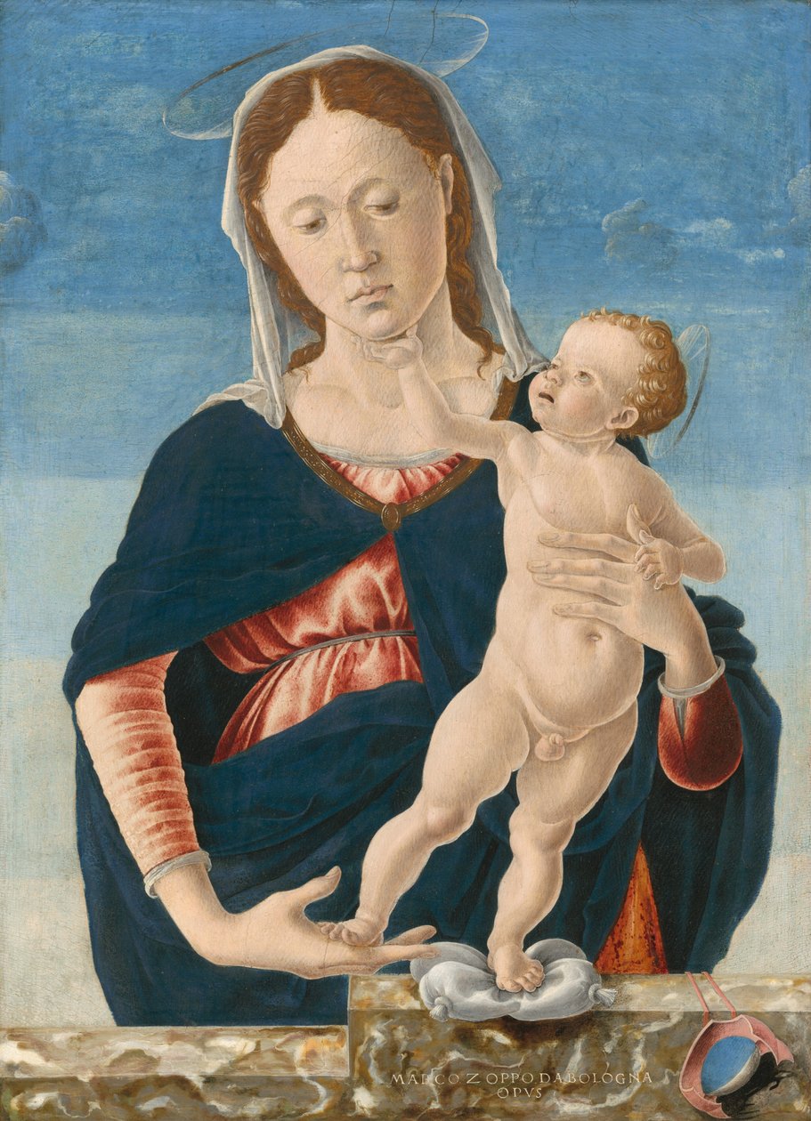 Madonna e criança de Marco Zoppo or Imitator