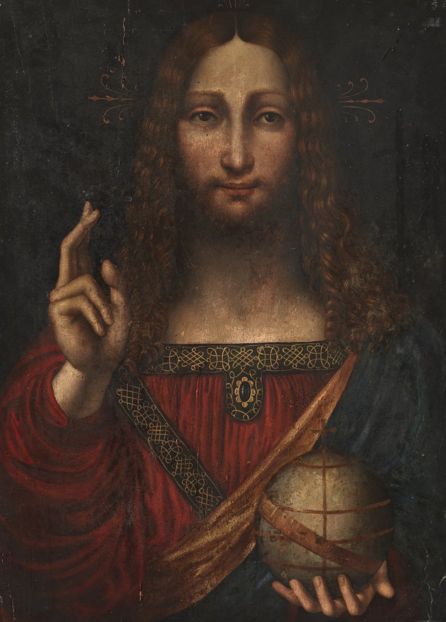 Salvator Mundi, c.1510-25 de Marco d Oggiono