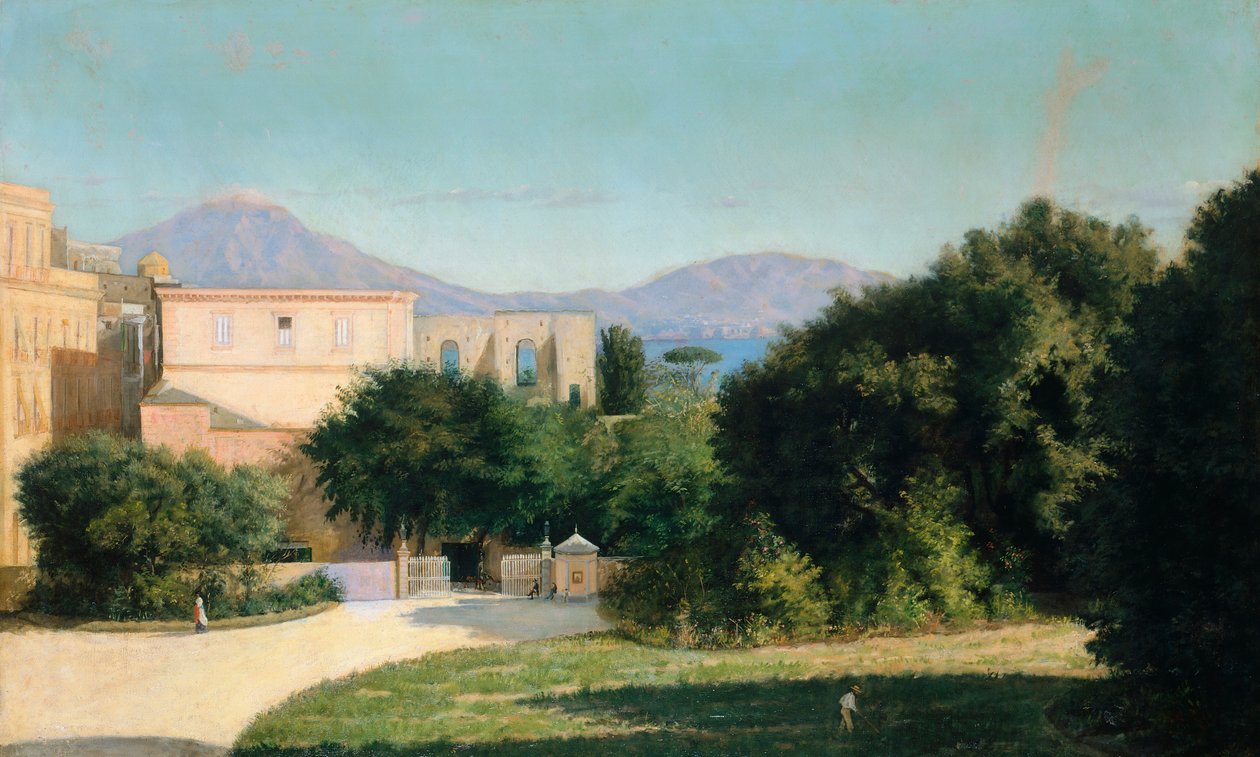 Porta Grande na floresta de Capodimonte, de Marco De Gregorio (1829-1876) de Marco di Gregorio