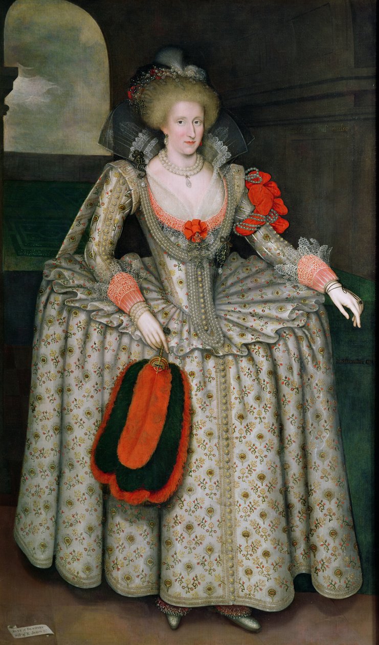 Ana da Dinamarca, c.1605-10 de Marcus Gheeraerts