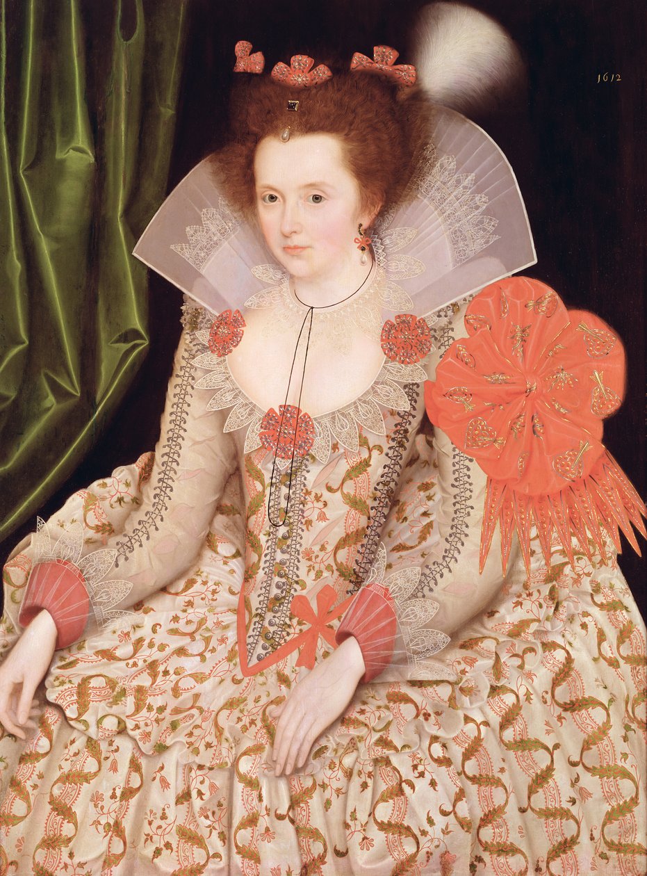 Princesa Elizabeth, filha de James I, 1612 (painel) de Marcus Gheeraerts